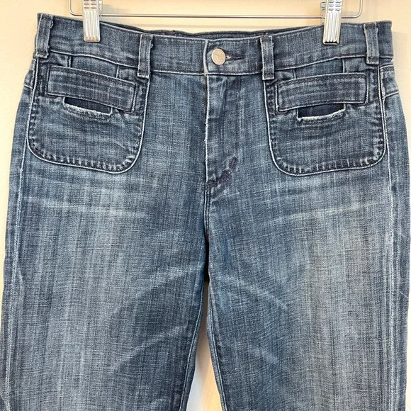 Citizens of Humanity Hutton High Rise Wide Leg Jeans Women 28 Blue Patch Pocket - Picture 3 of 8